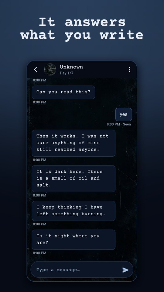 A chat with a spirit that does not know its own name yet