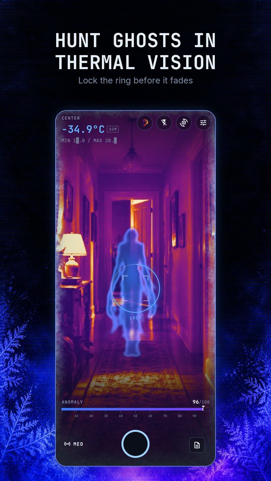 A cold figure at the end of a hallway in the Iron palette, the lock ring filling